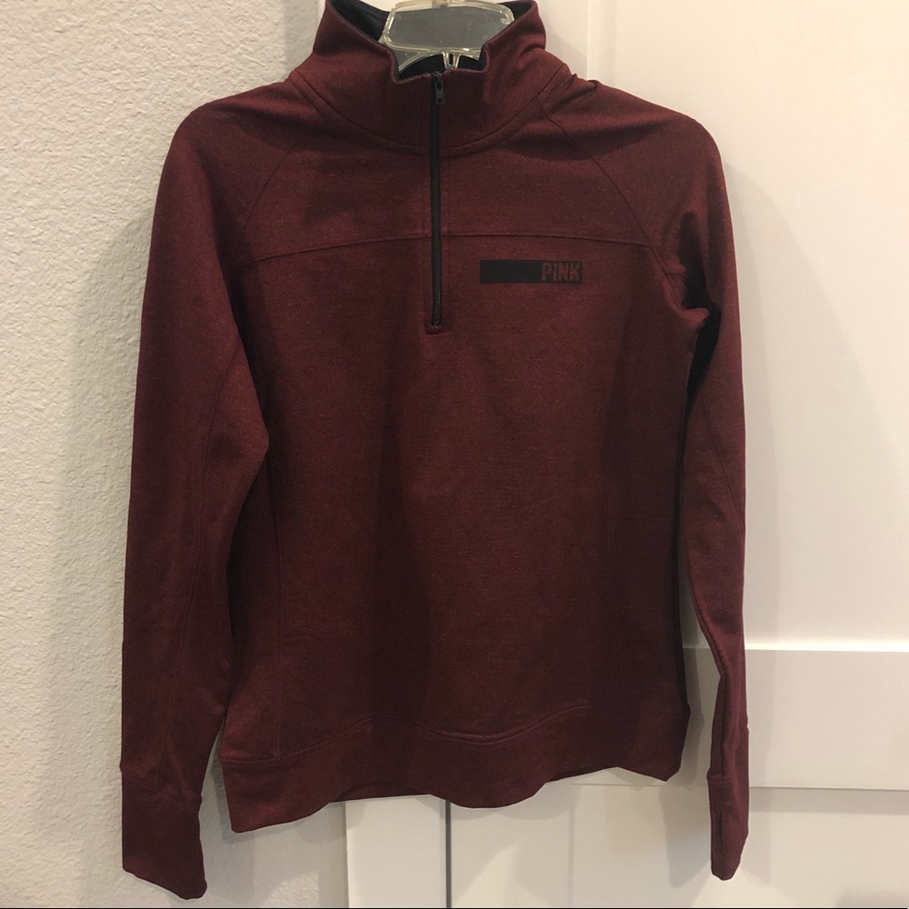 NWOT VS Pink Quarter Zip Pullover